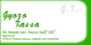 gyozo kassa business card